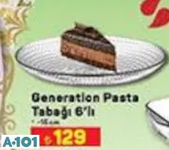 PAŞABAHÇE GENERATİON PASTA TABAĞI 6'LI 15 CM PAŞABAHÇE GENERATİON PASTA TABAĞI 6'LI 15 CM